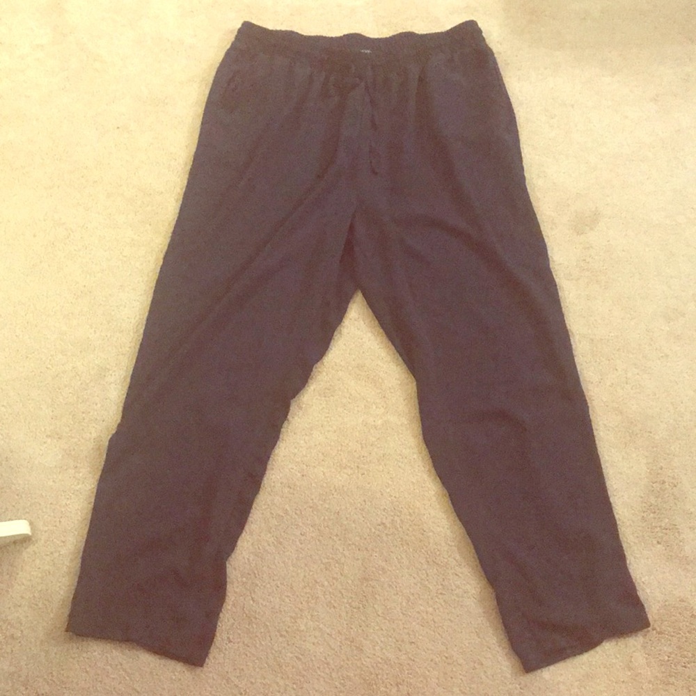 Navy blue ankle pants